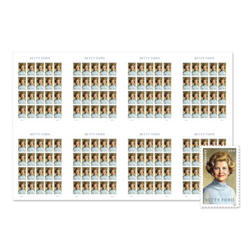 Betty Ford Press Sheet without Die-Cuts