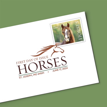 Horses Stamps First Day Cover: