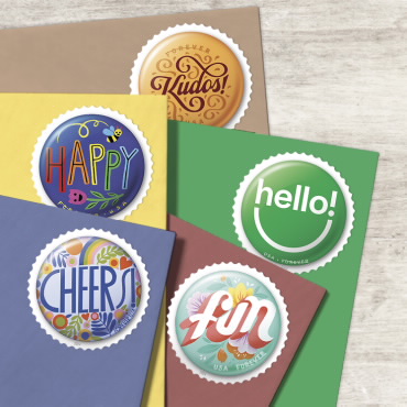 Pinback Buttons Stamps