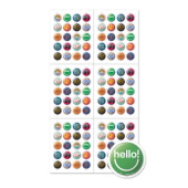 Pinback Buttons Press Sheet with Die-Cuts image