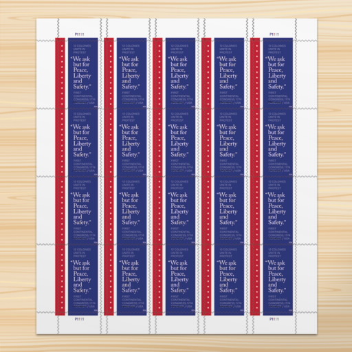 First Continental Congress, 1774 Stamps