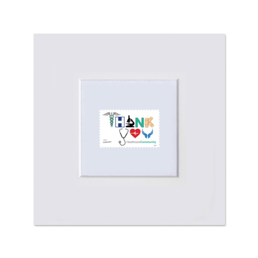 Thank You, Healthcare Community Matted Stamp