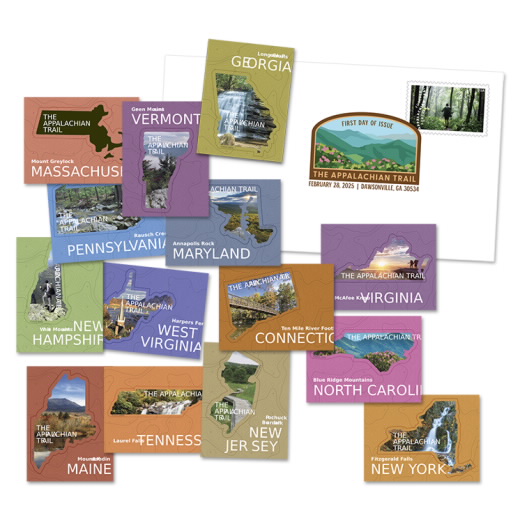 The Appalachian Trail Vinyl Stickers