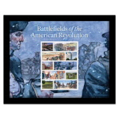 Battlefields of the American Revolution Framed Stamps image