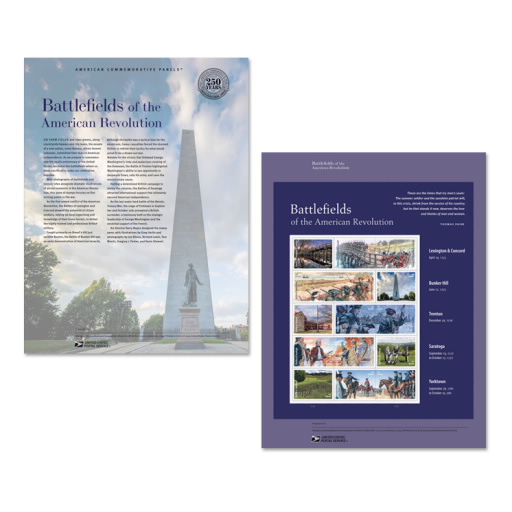 Battlefields of the American Revolution American Commemorative Panel®