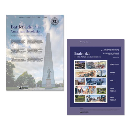 Battlefields of the American Revolution American Commemorative Panel®