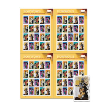 Powwows: Celebrating Native American Culture Press Sheet with Die-Cuts