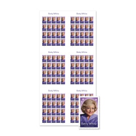 Betty White Press Sheet without Die-Cuts