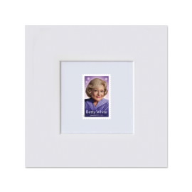 Betty White Matted Stamp