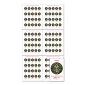 U.S. Army 250th Press Sheet without Die-Cuts image