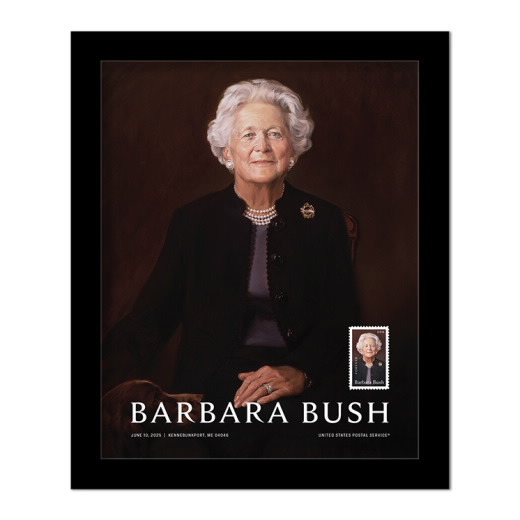 Barbara Bush Framed Stamp
