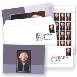Barbara Bush Stamp Ceremony Memento