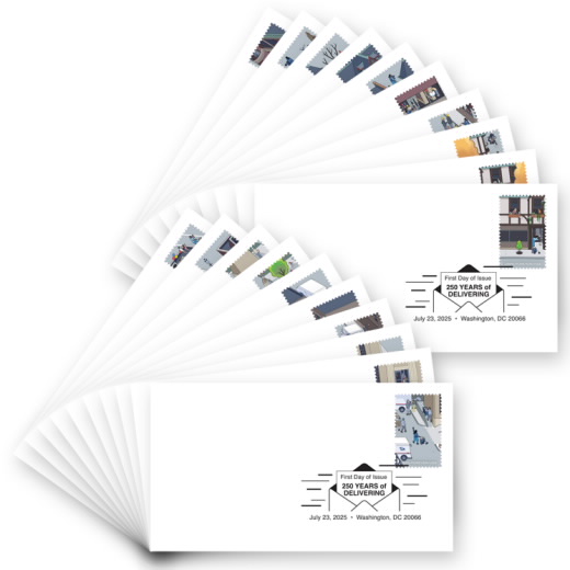 250 Years of Delivering First Day Covers