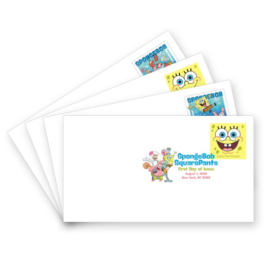 SpongeBob Squarepants Digital Color Postmarks