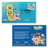 SpongeBob Squarepants Stamp Pin with Cancellation Card image