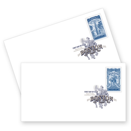 Boston 2026 World Stamp Show Digital Color Postmarks