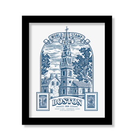 Boston 2026 World Stamp Show Framed Stamp