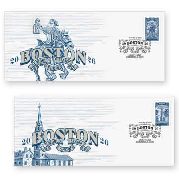 Boston 2026 World Stamp Show Cachet