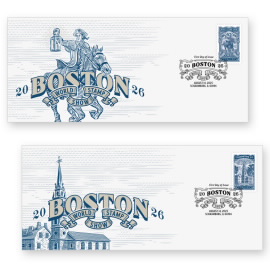 Boston 2026 World Stamp Show Cachet