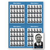 William F. Buckley Jr. Press Sheet with Die-Cuts image