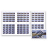 Colorado Statehood Press Sheet with Die-Cuts image