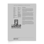 Phillis Wheatley American Commemorative Cancellation Page image