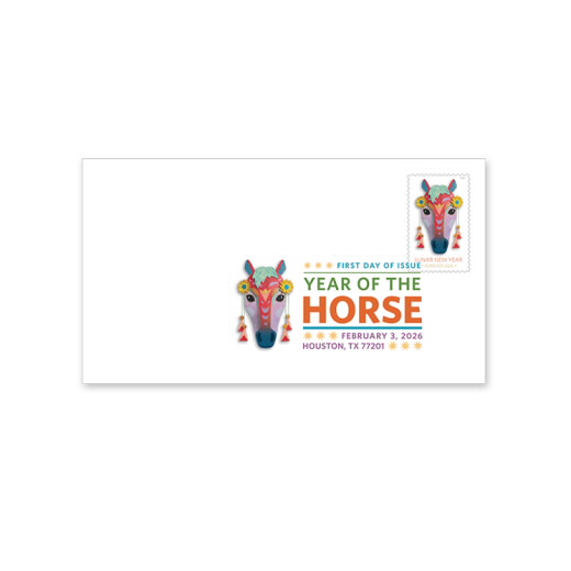Lunar New Year: Year of the Horse Digital Color Postmark