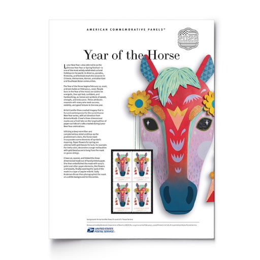 Lunar New Year: Year of the Horse American Commemorative Panel®