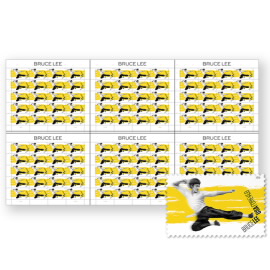 Bruce Lee Press Sheet with Die-Cuts