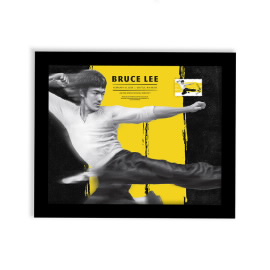 Bruce Lee Framed Stamp