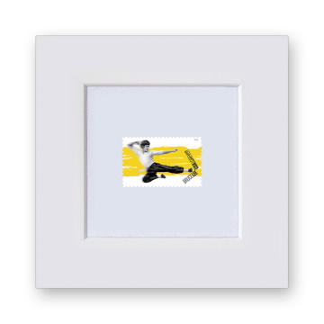 Bruce Lee Matted Stamp