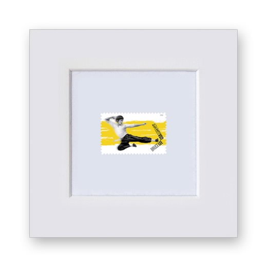 Bruce Lee Matted Stamp