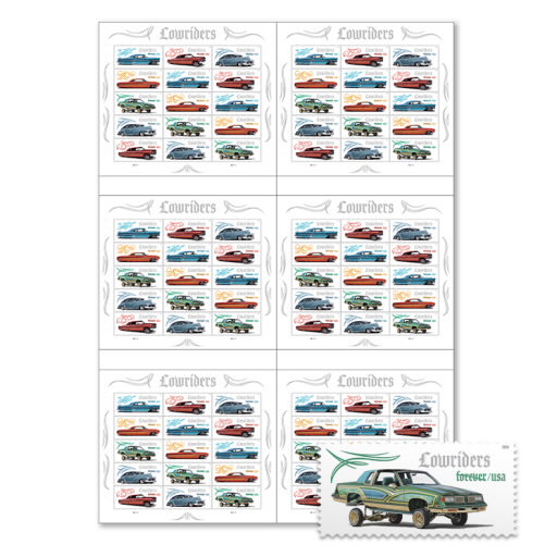 Lowriders Press Sheet with Die-Cuts