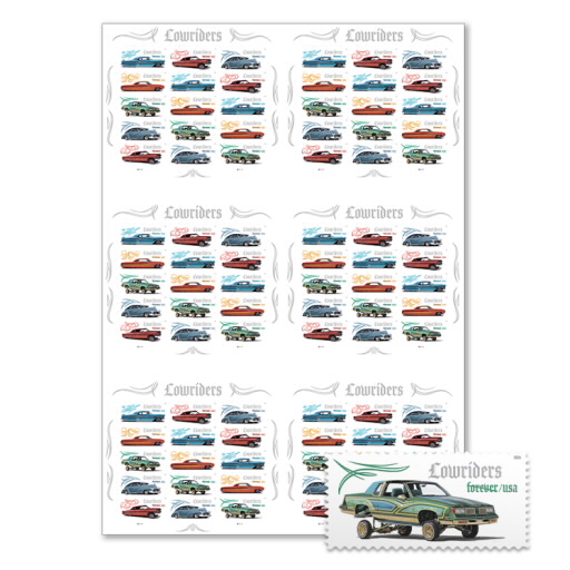 Lowriders Press Sheet without Die-Cuts