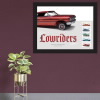 Lowriders Framed Stamp, Red 1963 Impala