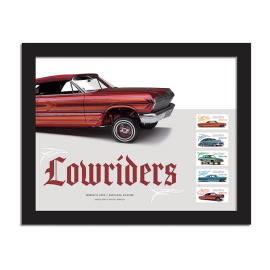 Lowriders Framed Stamp, Red 1963 Impala