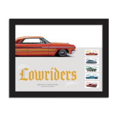 Lowriders Framed Stamp, Orange 1964 Impala image
