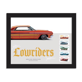 Lowriders Framed Stamp, Orange 1964 Impala