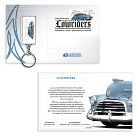 Lowriders Keychain, Blue 1946 Fleetline