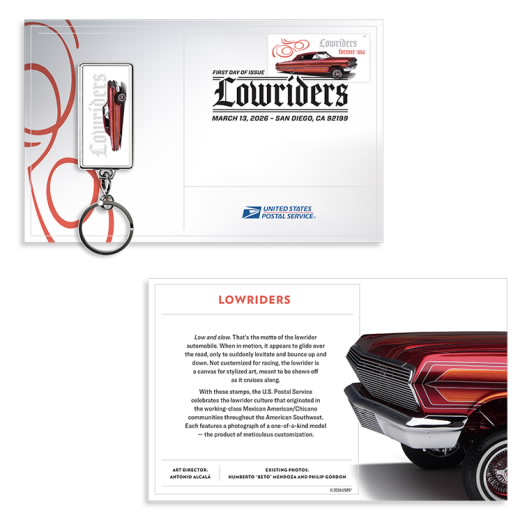 Lowriders Keychain, Red 1963 Impala