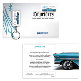Lowriders Keychain, Blue 1958 Impala
