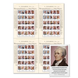 Figures of the American Revolution Press Sheet with Die-Cuts