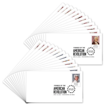 Figures of the American Revolution First Day Covers