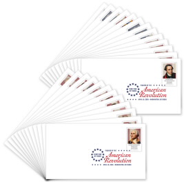 Figures of the American Revolution Digital Color Postmarks