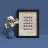 Figures of the American Revolution Framed Stamp