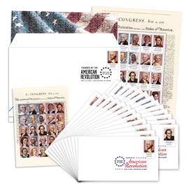 Figures of the American Revolution Stamp Ceremony Memento