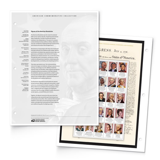 Figures of the American Revolution American Commemorative Collection Page