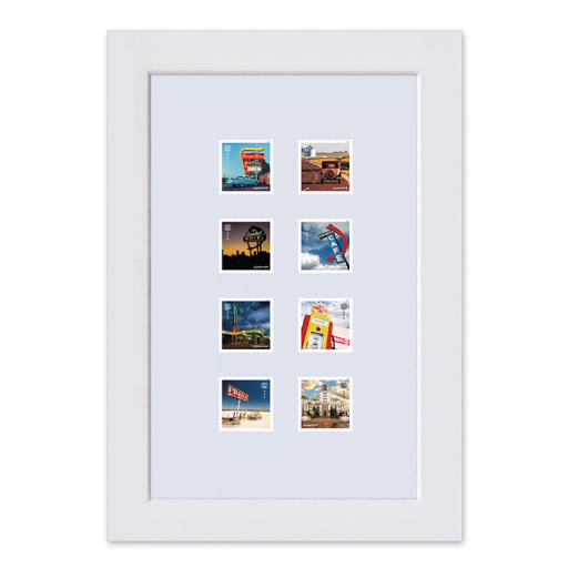 Route 66 Matted Stamp