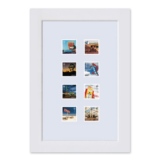 Route 66 Matted Stamp
