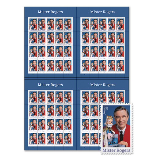 Mister Rogers Press Sheets with Die-Cuts